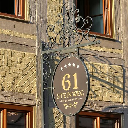 Ferienwohnungen Steinweg 61 เควดลินบวร์ก ภายนอก รูปภาพ