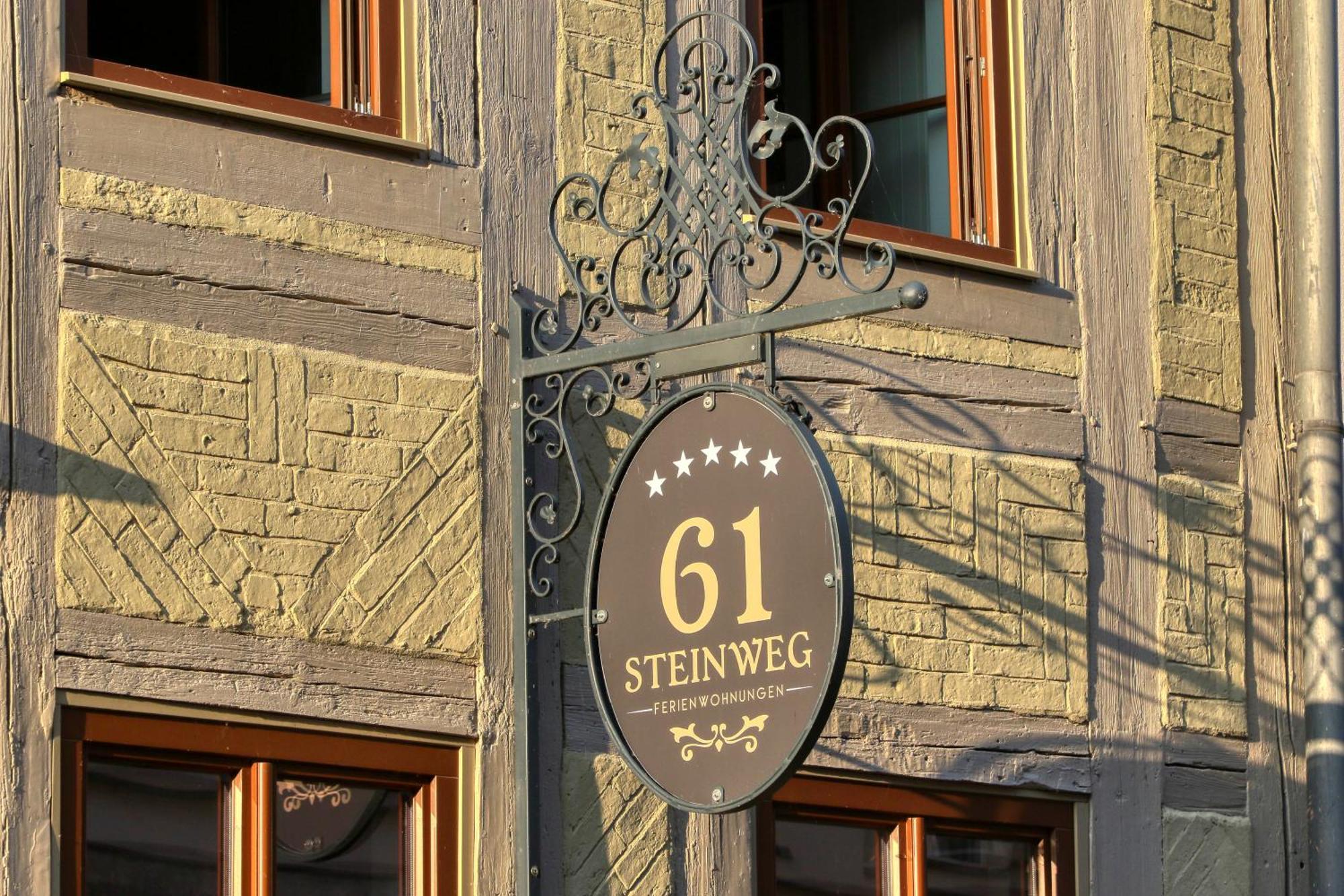 Ferienwohnungen Steinweg 61 เควดลินบวร์ก ภายนอก รูปภาพ